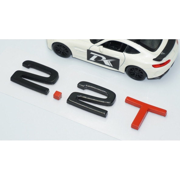 DK Tuning 2.2 T Bagaj Siyah Kırmızı 3M Yazı Logo Audi İle Uyumlu - 3