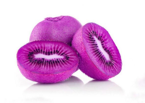 İthal Nadir Tropikal Mor Kivi Tohumu Ekim Seti 5 Tohum Saksı Toprak Kombin - 2