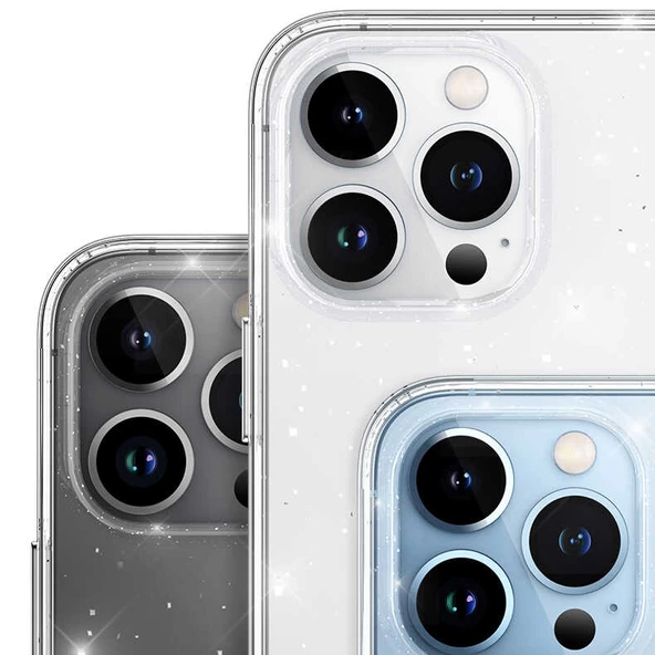 Apple iPhone 12 Pro Max Kılıf Zore Vixy Simli Kılıf - 12