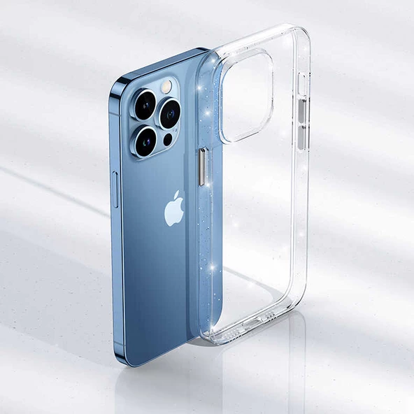 Apple iPhone 12 Pro Max Kılıf Zore Vixy Simli Kılıf - 7