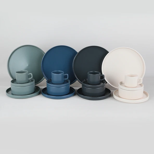Keramika River Stackable Yemek/Kahvaltı Takımı 20 Parça 4 Kişilik - 817639 - 5