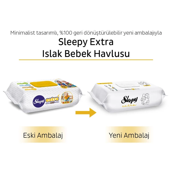Sleepy Extra Islak Bebek Havlusu 24x70 (1680 Yaprak) - 6