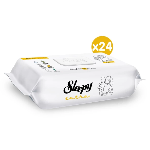 Sleepy Extra Islak Bebek Havlusu 24x70 (1680 Yaprak) - 2