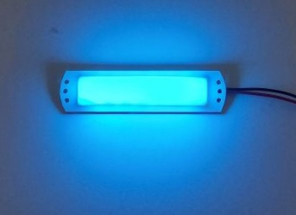 Su Geçirmez Led Lamba Marine Yat Tekne Karavan 24volt-15 Cm MAVİ - Resim 2