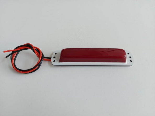 Su Geçirmez Led Lamba Marine Tekne Karavan 24volt-15 Cm KIRMIZI - Resim 2