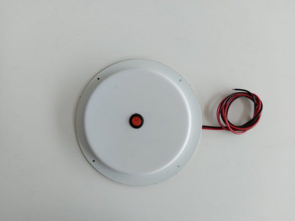 Ayge 12 V Dc Anahtarlı Yuvarlak Led Lamba Beyaz - Resim 2