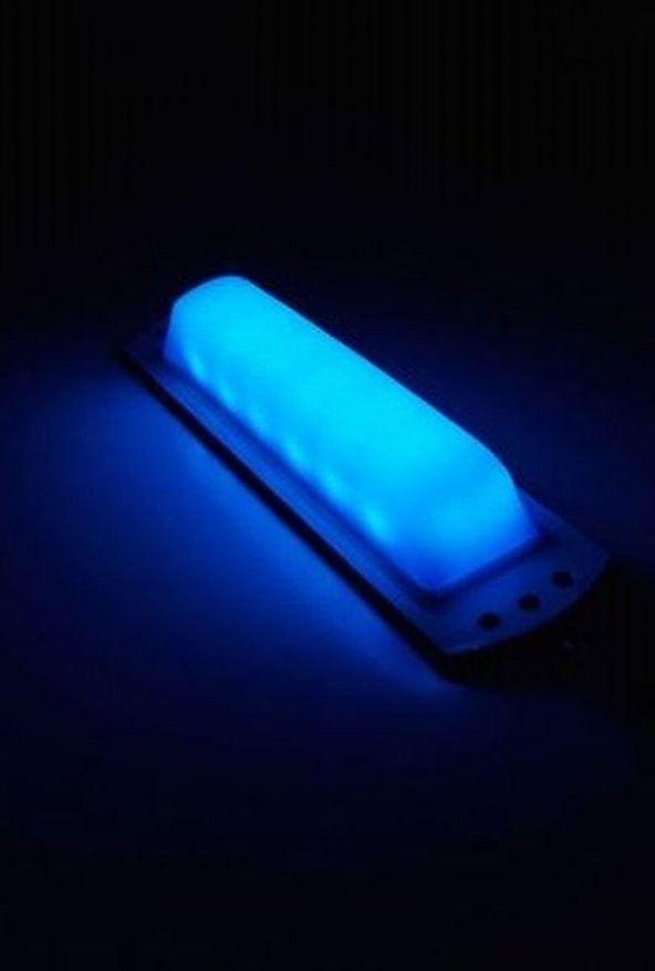 Su Geçirmez Led Lamba Marine Yat Tekne Karavan 24volt-15 Cm MAVİ ürün görseli 1