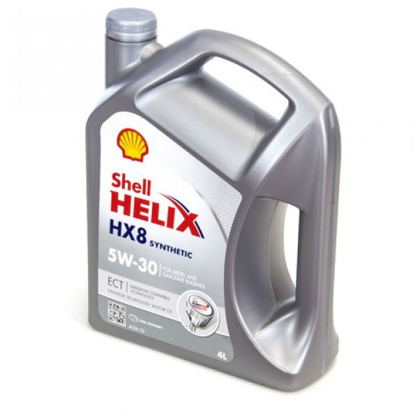 Shell Helix HX8 ECT C3 5W-30 DPF Partiküllü Tam Sentetik Benzin ve Dizel Araçlar için Motor Yağı 4 L