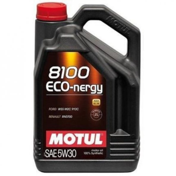 Motul 8100 Eco-Nergy 5W-30 Tam Sentetik Motor Yağı 4 L