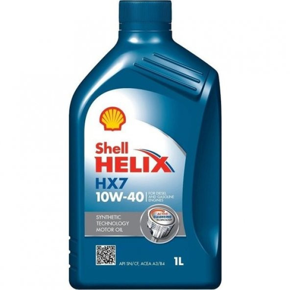 Shell Helix 10W-40 Sentetik Dizel Benzin ve LPGli Araçlar için Motor Yağı 1 L