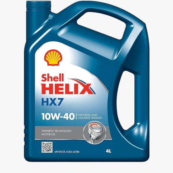 Shell Helix HX7 10W-40 Sentetik Benzinli ve Dizel Araçlar için Motor Yağı 4 L (Ü.Y: 2023)