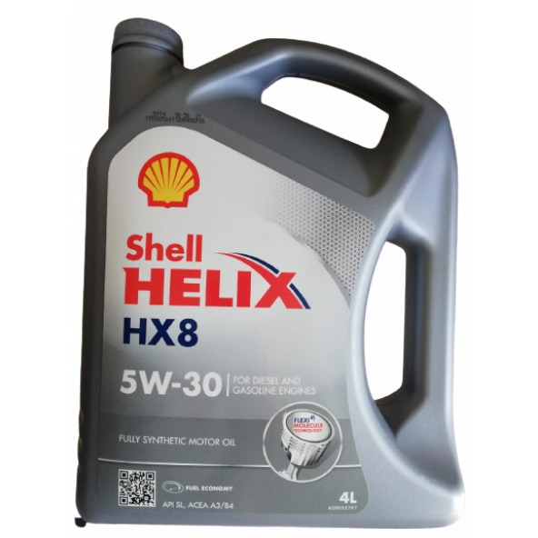 Shell Helix HX8 5W-30 Tam Sentetik Benzin ve Dizel Araçlar için Motor Yağı 4 L