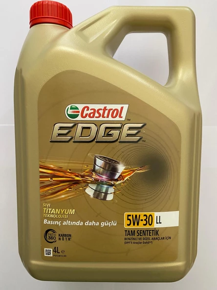 Castrol Edge 5W-30 LL Tam Sentetik DPF Benzin- Dizel Motor Yağı 4 L Ü.Y.2024