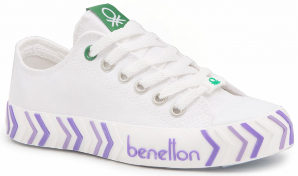 United Colors of Benetton Bnt 22Y 30624 Beyaz Bayan Ayakkabı Bayan Spor