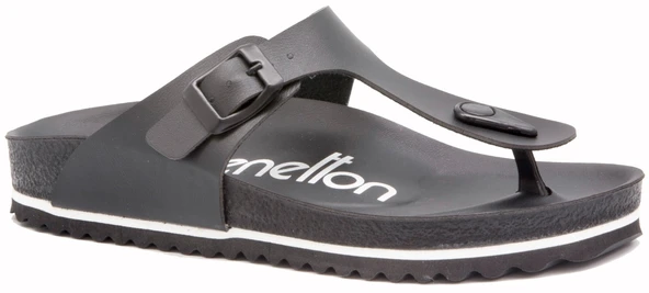 United Colors of Benetton Bnt 22Y 1085 Siyah Bayan Ayakkabı Terlik-Sandalet