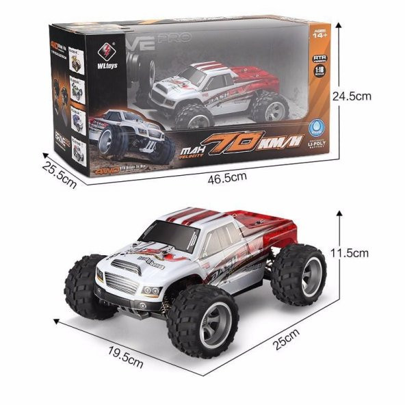 Hamaha A979-B WL Toys 70 km Elektrikli Araç