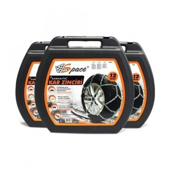 215X60XR15 Lastik Uyumlu Kar Zinciri-Ultra Dayanıklı Demir - 3