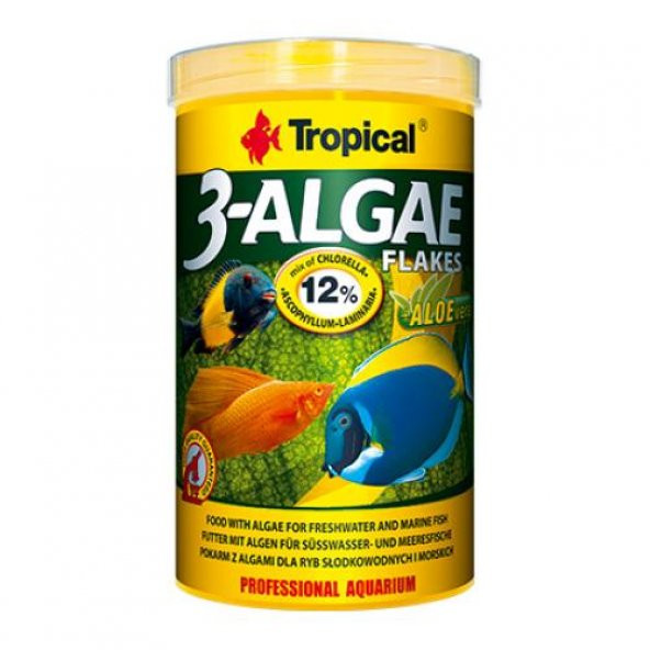 Tropical 3-Algea Flakes 250Ml/50G