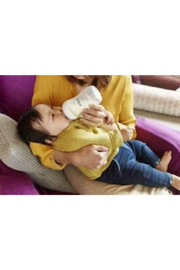 Natural Plastik Biberon 330 Ml 6 Ay + - Resim 2