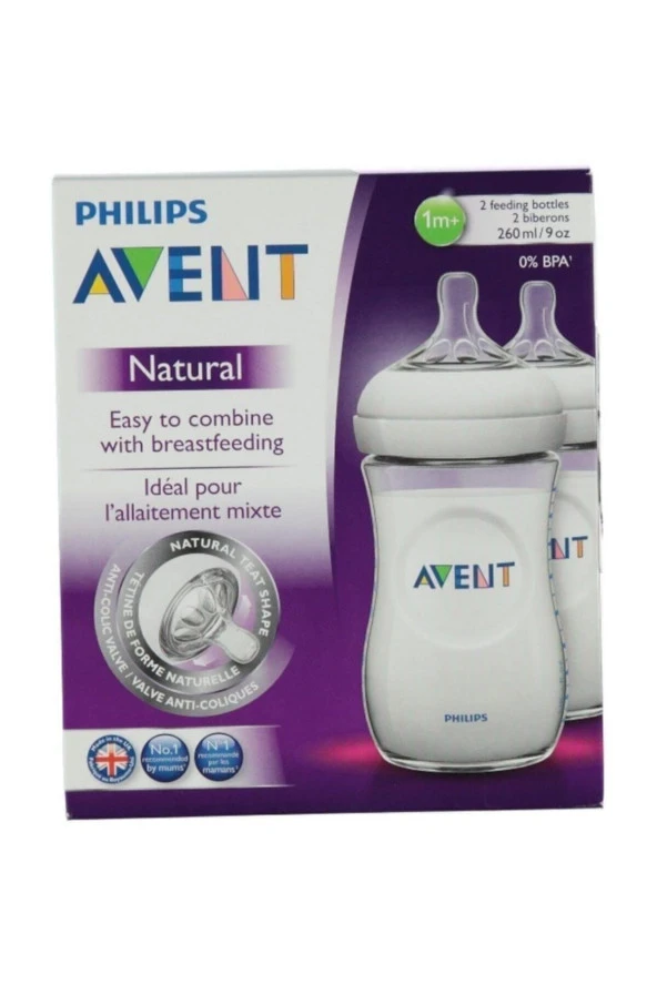 Philips Scf 033/27 Natural Pp Biberon 260 ml ürün görseli 1
