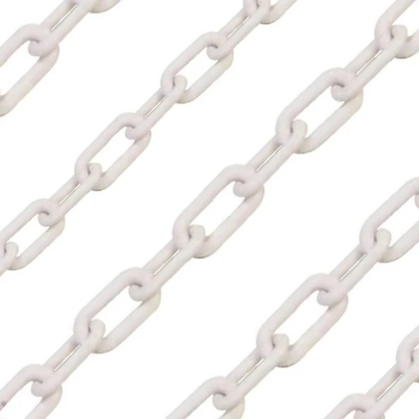Force Chain 8 MM 100 Mtr. Beyaz Plastik Zincir