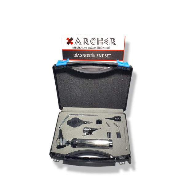 Archer Diagnostik Set Ent Otoskop-Oftalmaskop Set - Resim 5