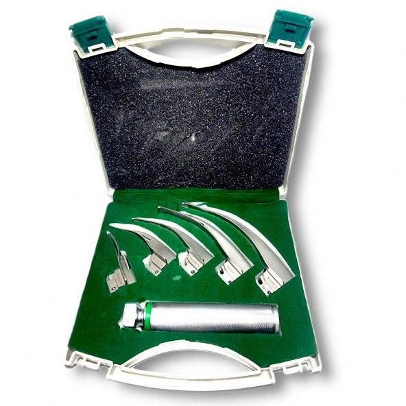Archer Fiberoptik Laringaskop Set Macintosh Eğri 5 Blade No: 0-1-2-3-4 - Resim 2