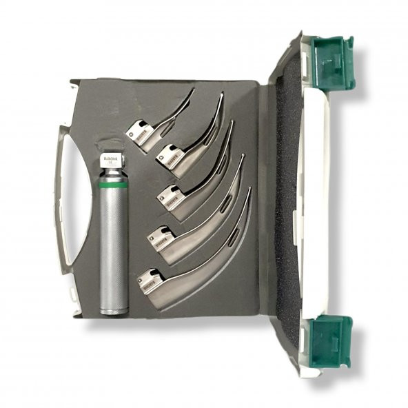 Archer Fiberoptik Laringaskop Set Macintosh Eğri 5 Blade No: 0-1-2-3-4 - Resim 6