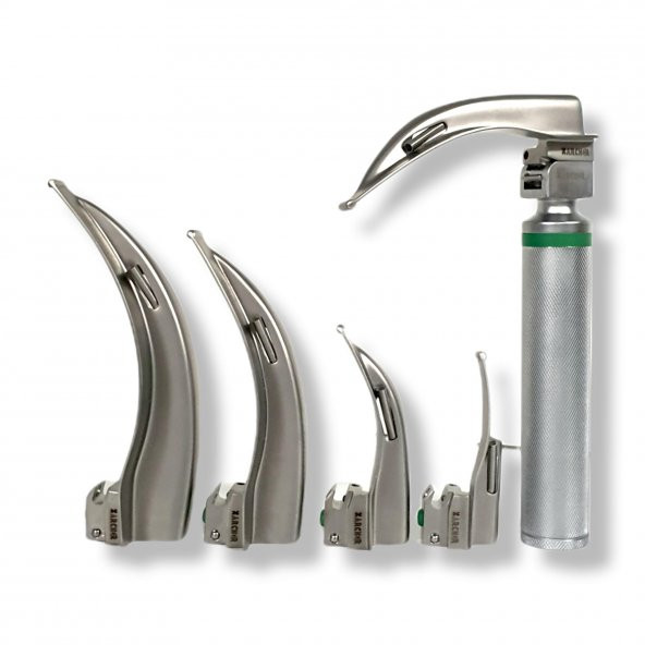 Archer Fiberoptik Laringaskop Set Macintosh Eğri 5 Blade No: 0-1-2-3-4 - Resim 7