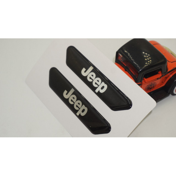 Jeep Logo Çamurluk Yanı Ve Ayna Metalize Damla Desen 3M Logo Arma - 5