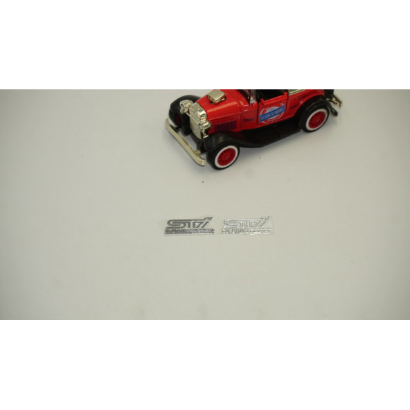 Subaru STİ Tecnica international Alüminyum Torpido Ayna Sticker - 2