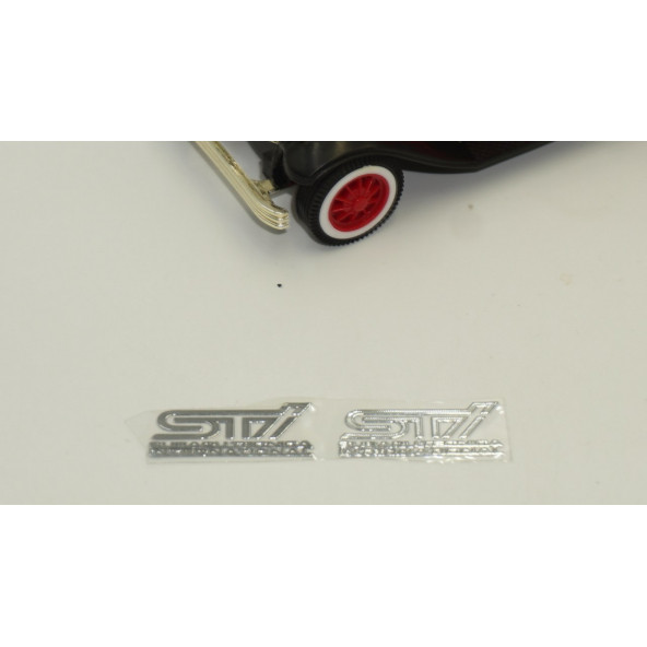 Subaru STİ Tecnica international Alüminyum Torpido Ayna Sticker - 4