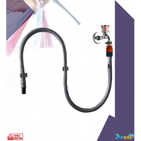 Plasyay Duvar Sabitlemeli Taharet Hortumu Rekorlu - 2