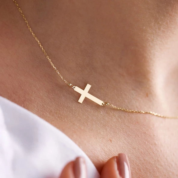 14 Ayar Altın Hac Kolye - 3