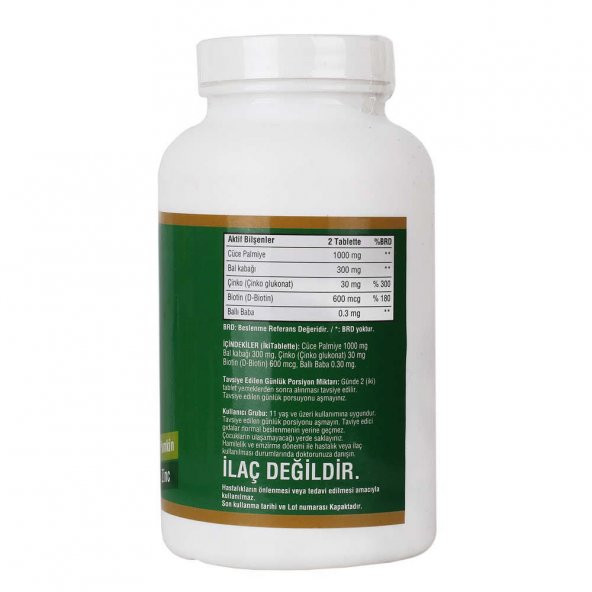 Ncs Saw Palmetto 1000 Mg 180 Tablet Pumpkin Biotin Zinc Complex 2 kutu - 2