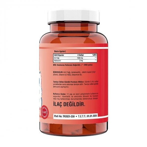 Ncs Krill Oil 1000 Mg Astaksantin 2 Mg 90 Softgel 2 Adet - 2