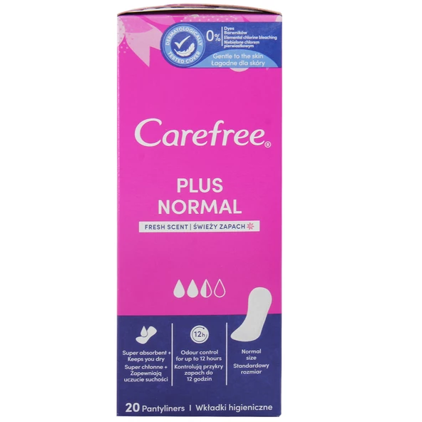 Carefree Plus Normal Günlük Ped 20'li