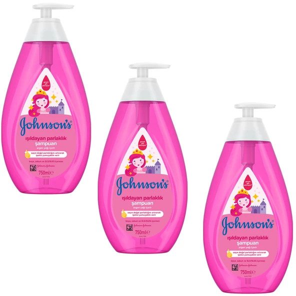 Johnsons Baby Işıldayan Parlaklık Şampuan 750 ml 3 ADET