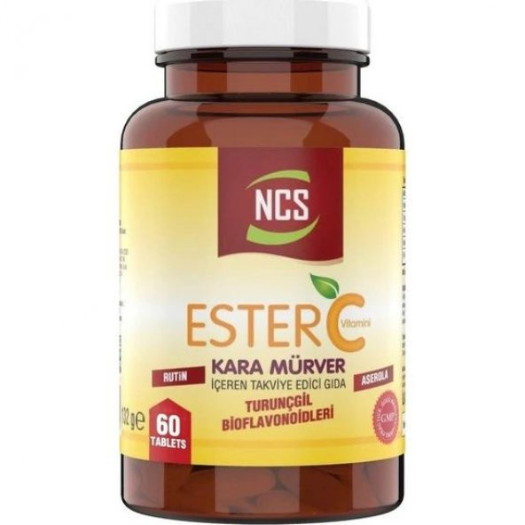 NCS Ester C Vitamini 1000 mg Kara Mürver 60 Tablet Vitamin C