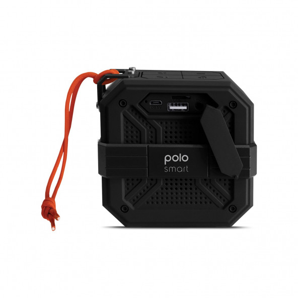 Polosmart FS38 Suya Toza Darbeye Dayanıklı Kablosuz Hoparlör - Turuncu - 4