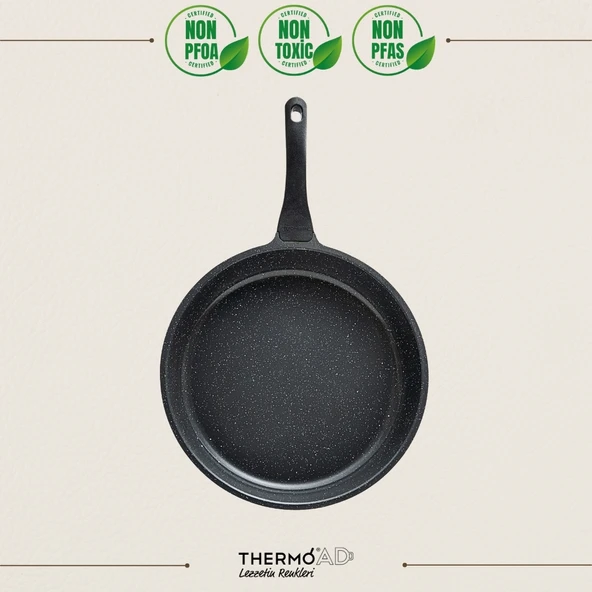 ThermoAD | Tava | 30 cm | Granit Kaplama | Gri