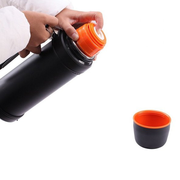 KINGCAMP 750 ML VACUUM SIYAH TERMOS - 2