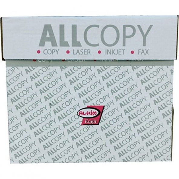 Allcopy Fotokopi Kağıdı A4 80 Gr 2500 Lü (5 Lİ PAKET)