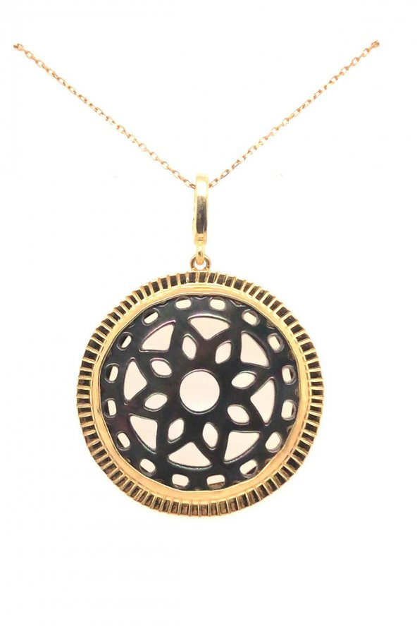 Birinci1926 925 Ayar Gümüş Mother Of Pearl Sedef Kolye - 4