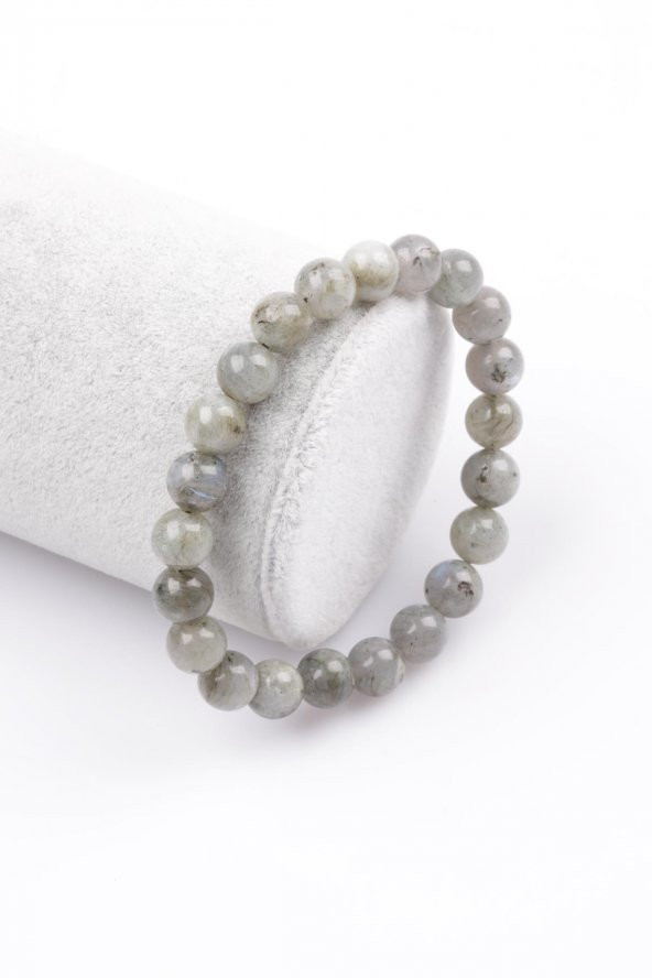 Labradorit Doğal Taş Bileklik 8 mm Küre Kesim ürün görseli