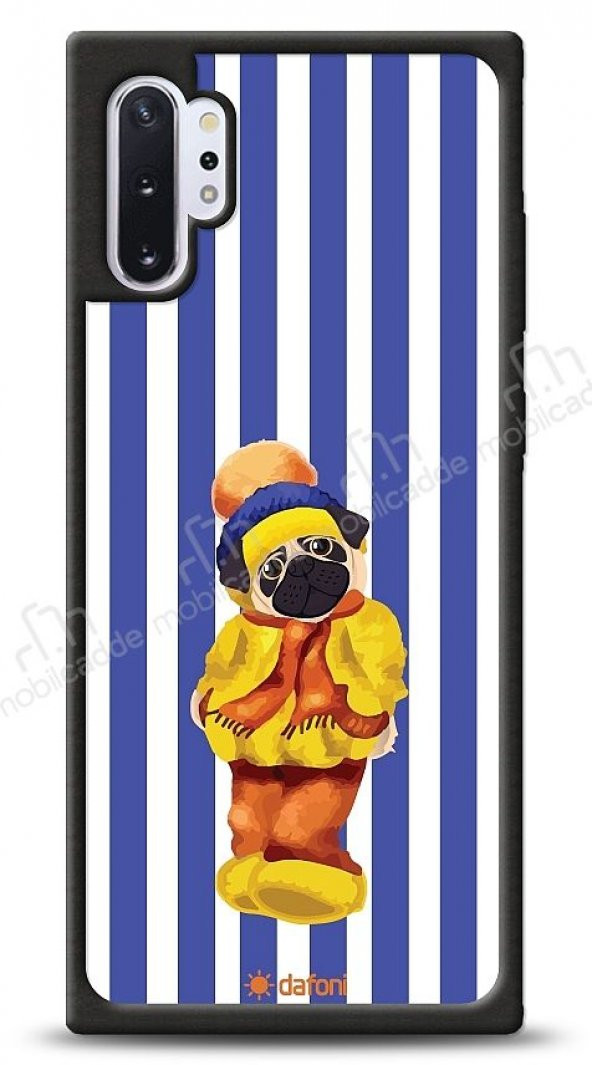 Dafoni Art Samsung Galaxy Note 10 Plus Cold Day Pug Kılıf - 1