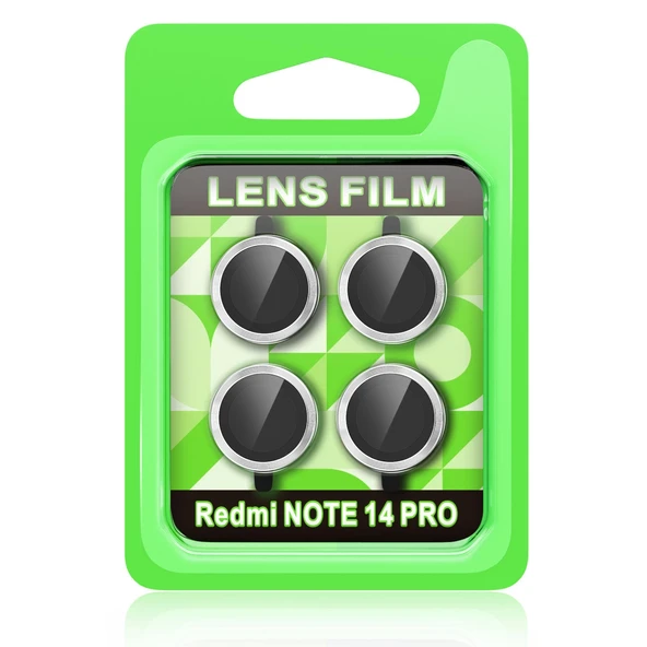 Redmi Note 14 5G Raze Metal Kamera Lens - Gümüş