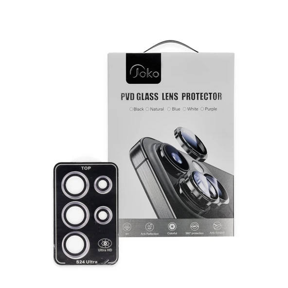 Galaxy S24 Pvd Metal Kamera Lens - Pembe