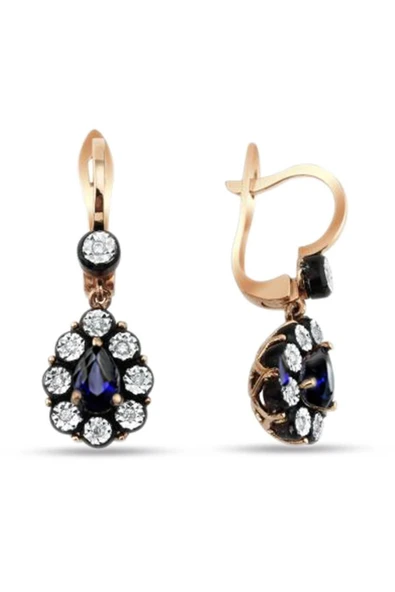 Damla Safir Elmas Küpe