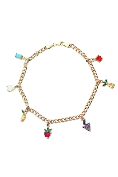 Meyve Sepeti 3 mm Hal Hal Altın Bileklik